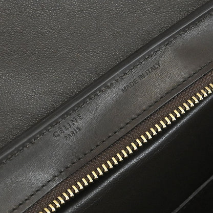 Celine Brown Leather Trapeze 2way Shoulder Handbag