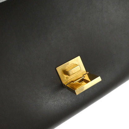 Celine Brown Leather Trapeze 2way Shoulder Handbag