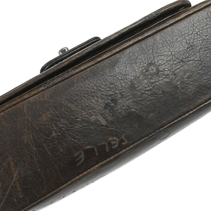 Chanel 2003-2004 Brown Calfskin Graffiti Handbag