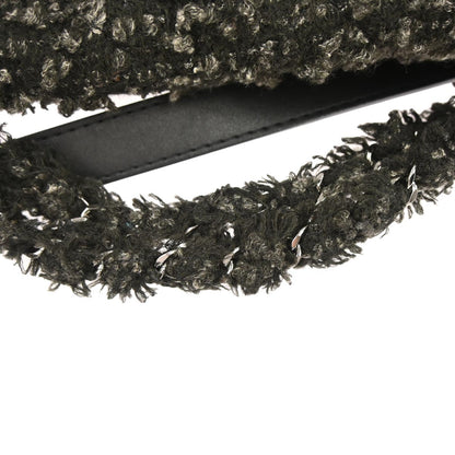 Chanel 2011 Black Tweed Jumbo 2way Shoulder Handbag