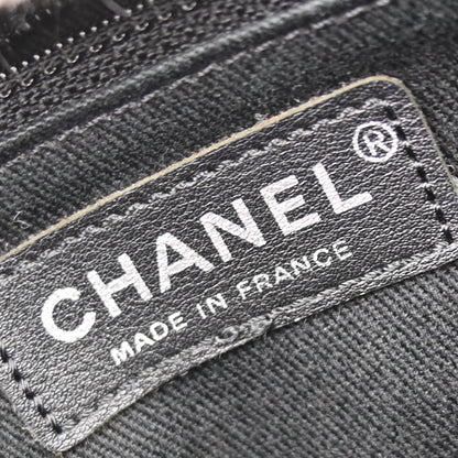 Chanel 2011 Black Tweed Jumbo 2way Shoulder Handbag