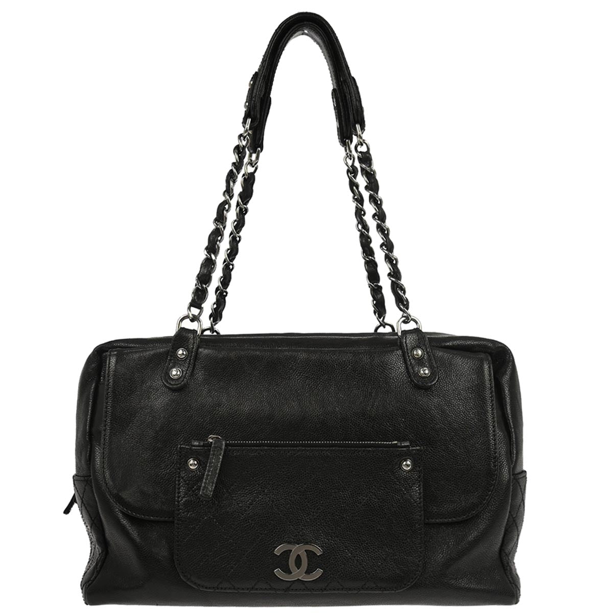 Chanel Black Caviar Skin Handbag