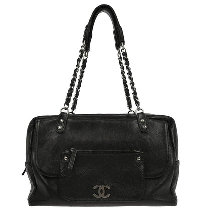 Chanel Black Caviar Skin Handbag