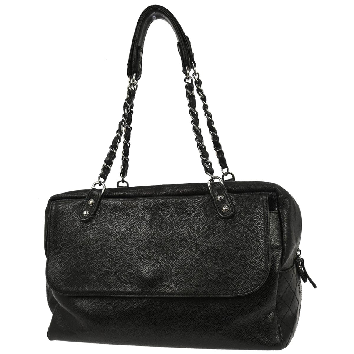 Chanel Black Caviar Skin Handbag