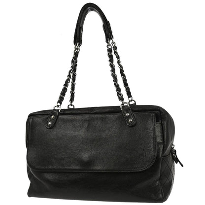 Chanel Black Caviar Skin Handbag