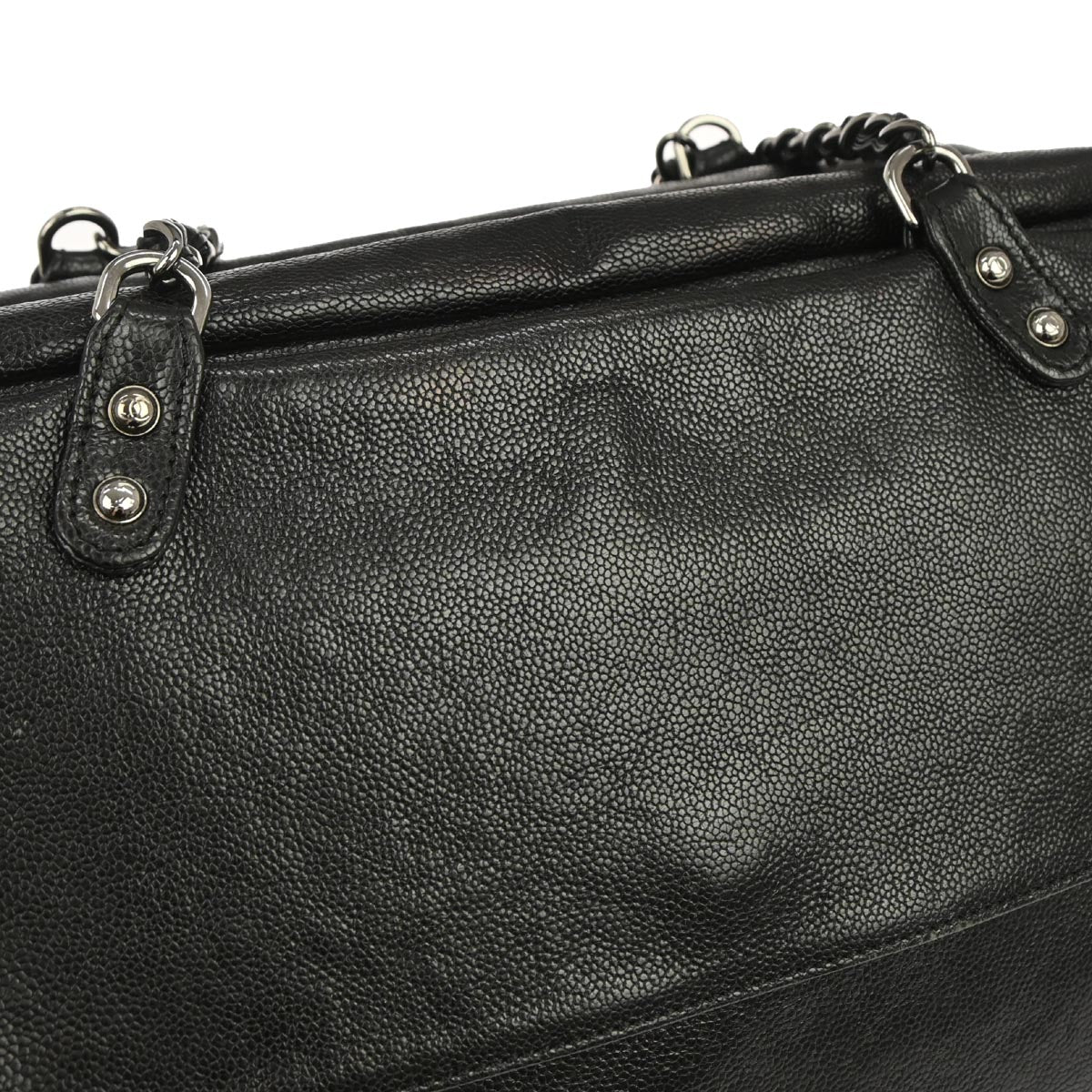 Chanel Black Caviar Skin Handbag