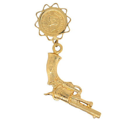 Chanel Gun Brooch Pin Gold
