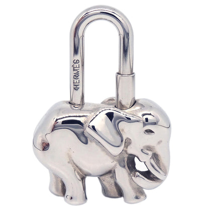 Hermes 1988 Elephant Cadena Silver Small Good