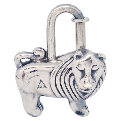 Hermes I'Afrique Lion 1997 Cadena Silver Small Good