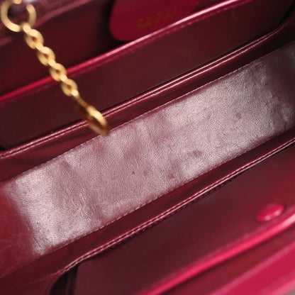 Gucci * Purple Crocodile Bamboo 2way Shoulder Handbag