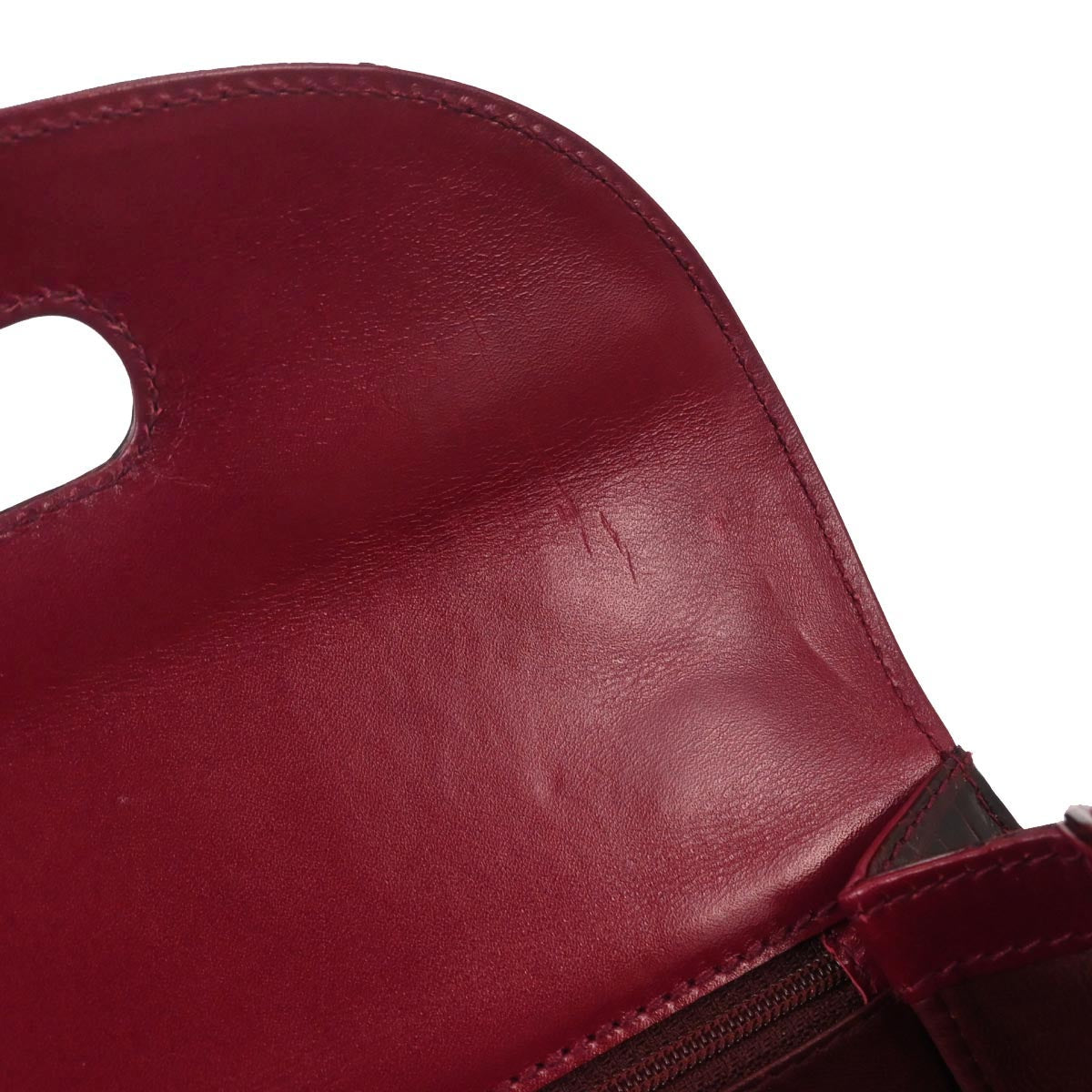 Gucci * Purple Crocodile Bamboo 2way Shoulder Handbag