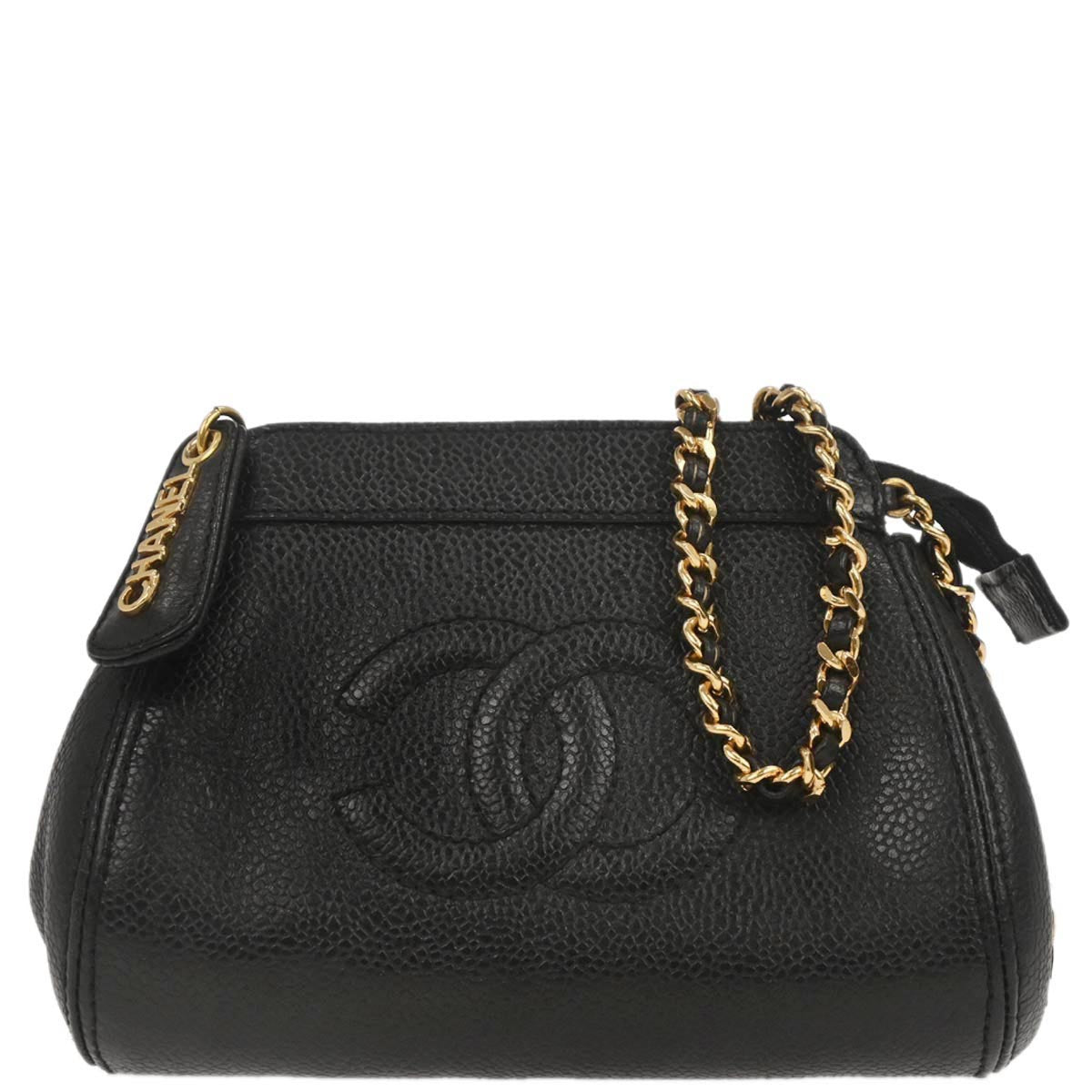 Chanel Black Caviar Skin Shoulder Bag