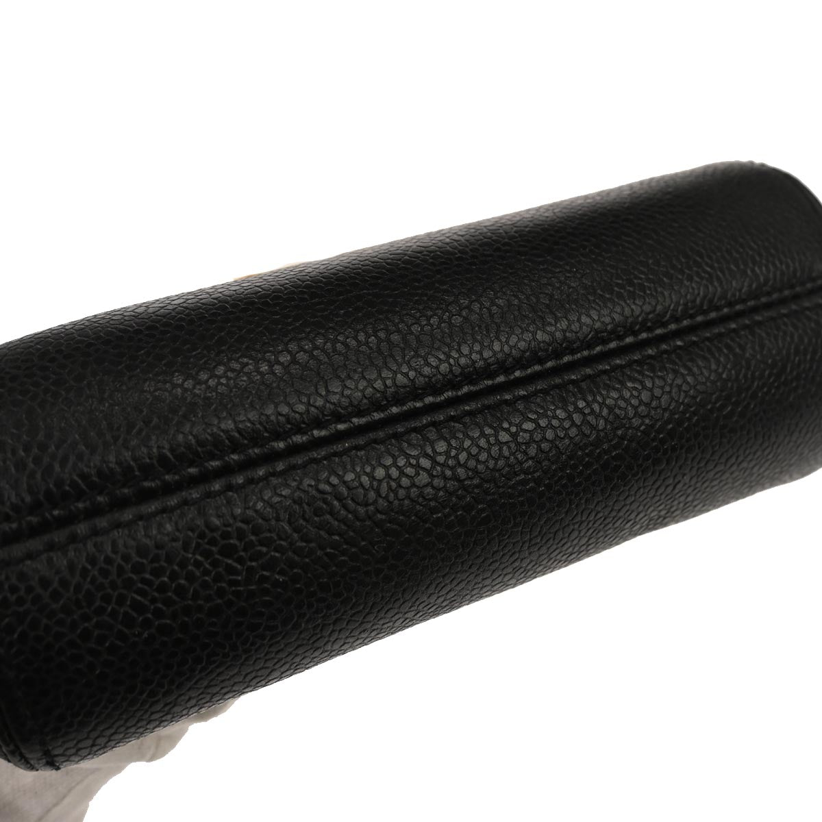 Chanel Black Caviar Skin Shoulder Bag