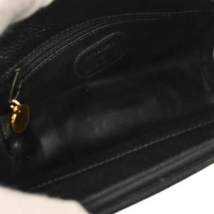 Chanel Black Caviar Skin Shoulder Bag