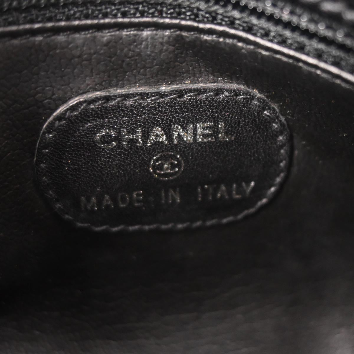 Chanel Black Caviar Skin Shoulder Bag