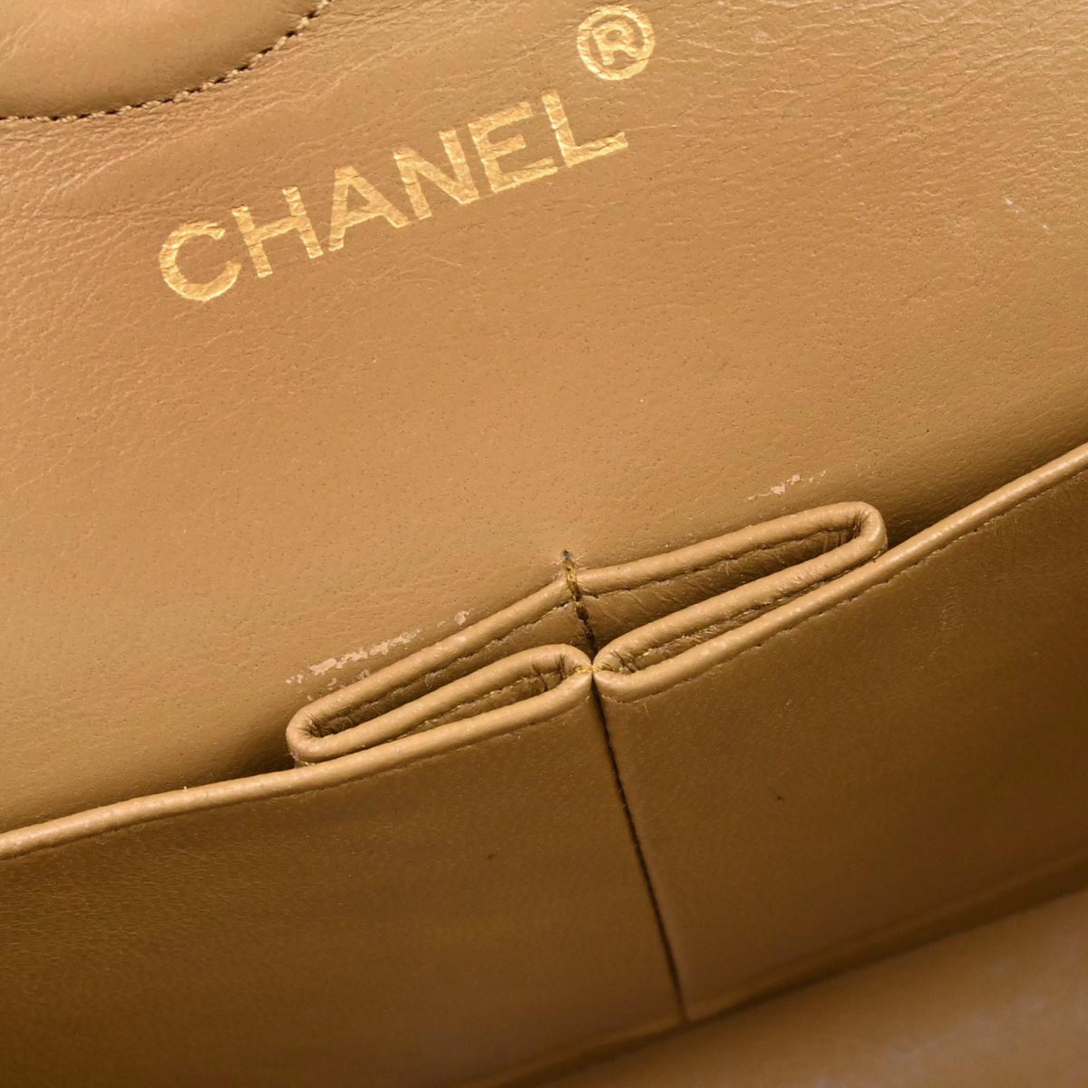 Chanel 1989-1991 Brown Lambskin Medium Classic Double Flap Shoulder Bag