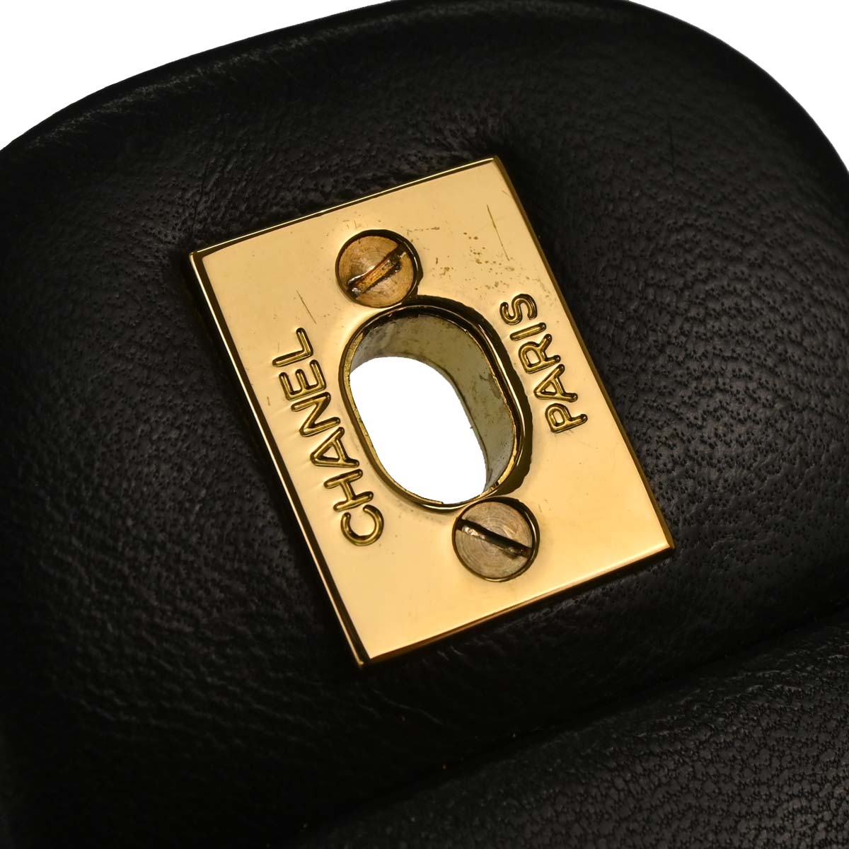 Chanel 1994-1996 Black Lambskin Small Classic Double Flap Shoulder Bag