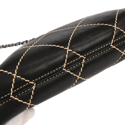 Chanel 2005-2006 Black Calfskin Wild Stitch Handbag
