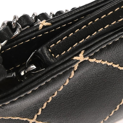 Chanel 2005-2006 Black Calfskin Wild Stitch Handbag