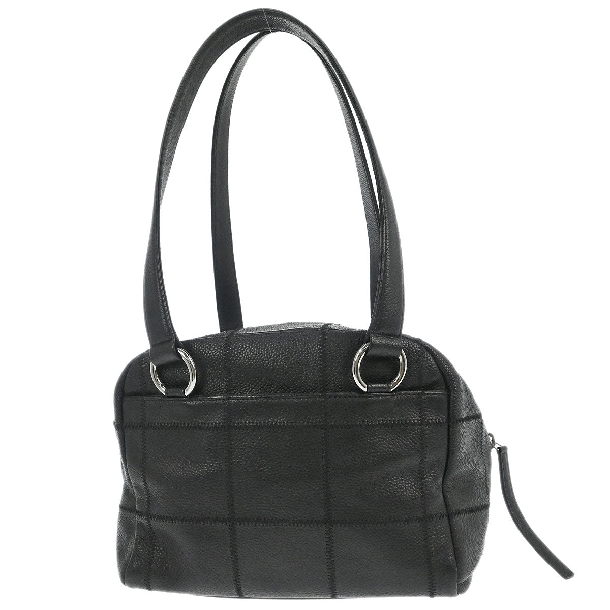 Chanel 2005-2006 Black Caviar Skin Choco Bar Handbag