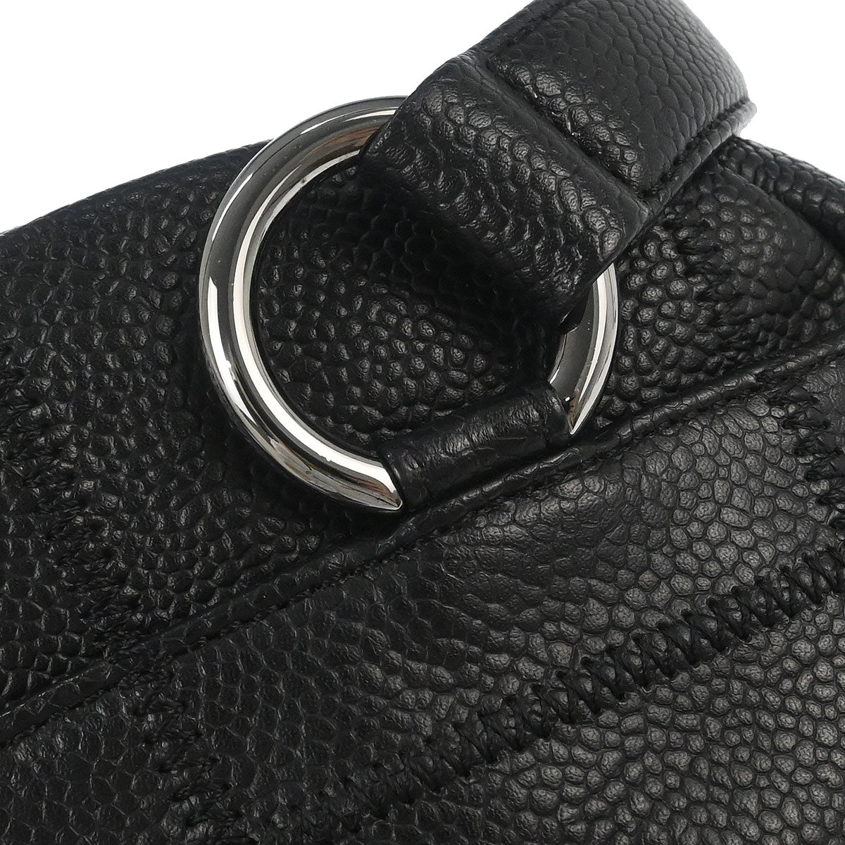 Chanel 2005-2006 Black Caviar Skin Choco Bar Handbag