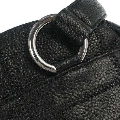 Chanel 2005-2006 Black Caviar Skin Choco Bar Handbag