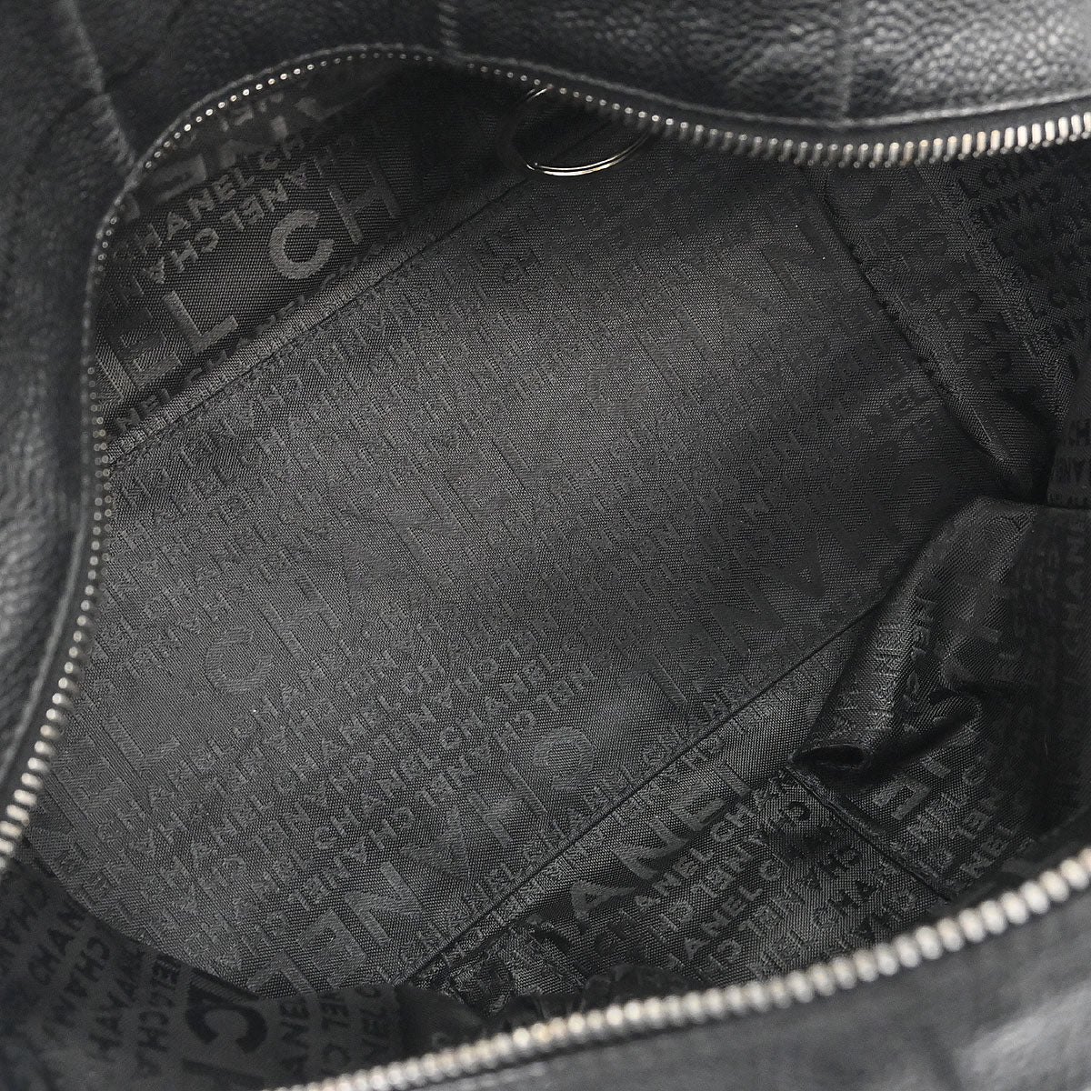 Chanel 2005-2006 Black Caviar Skin Choco Bar Handbag