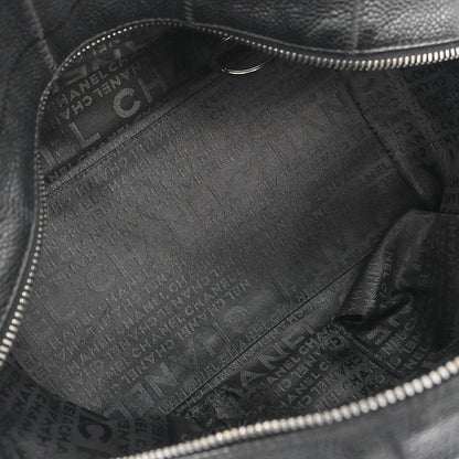 Chanel 2005-2006 Black Caviar Skin Choco Bar Handbag