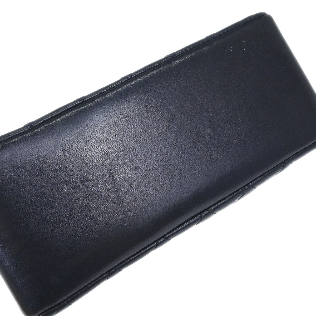 Chanel 1994-1996 Navy Lambskin Paris Chain Shoulder Tote Bag