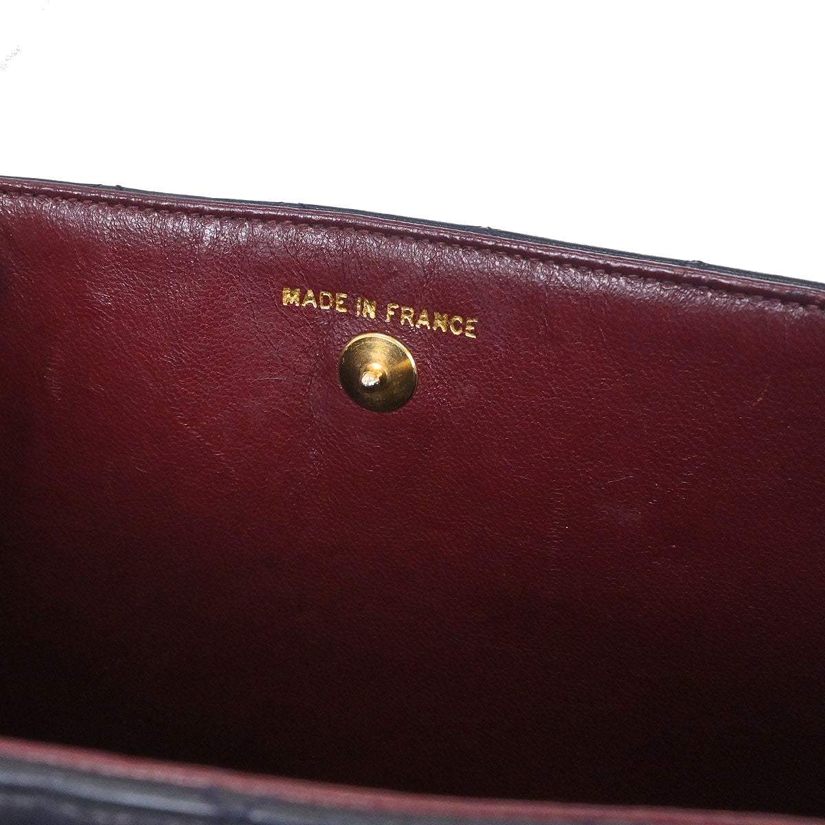 Chanel 1994-1996 Navy Lambskin Paris Chain Shoulder Tote Bag