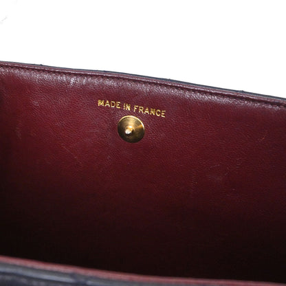 Chanel 1994-1996 Navy Lambskin Paris Chain Shoulder Tote Bag