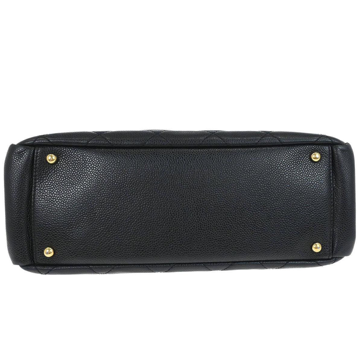 Chanel 2013-2014 Black Caviar Skin Timeless CC Chain Tote Bag