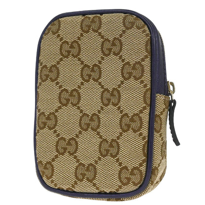 Gucci Beige Canvas GG Cigarette Case Pouch