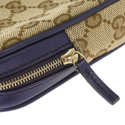 Gucci Beige Canvas GG Cigarette Case Pouch