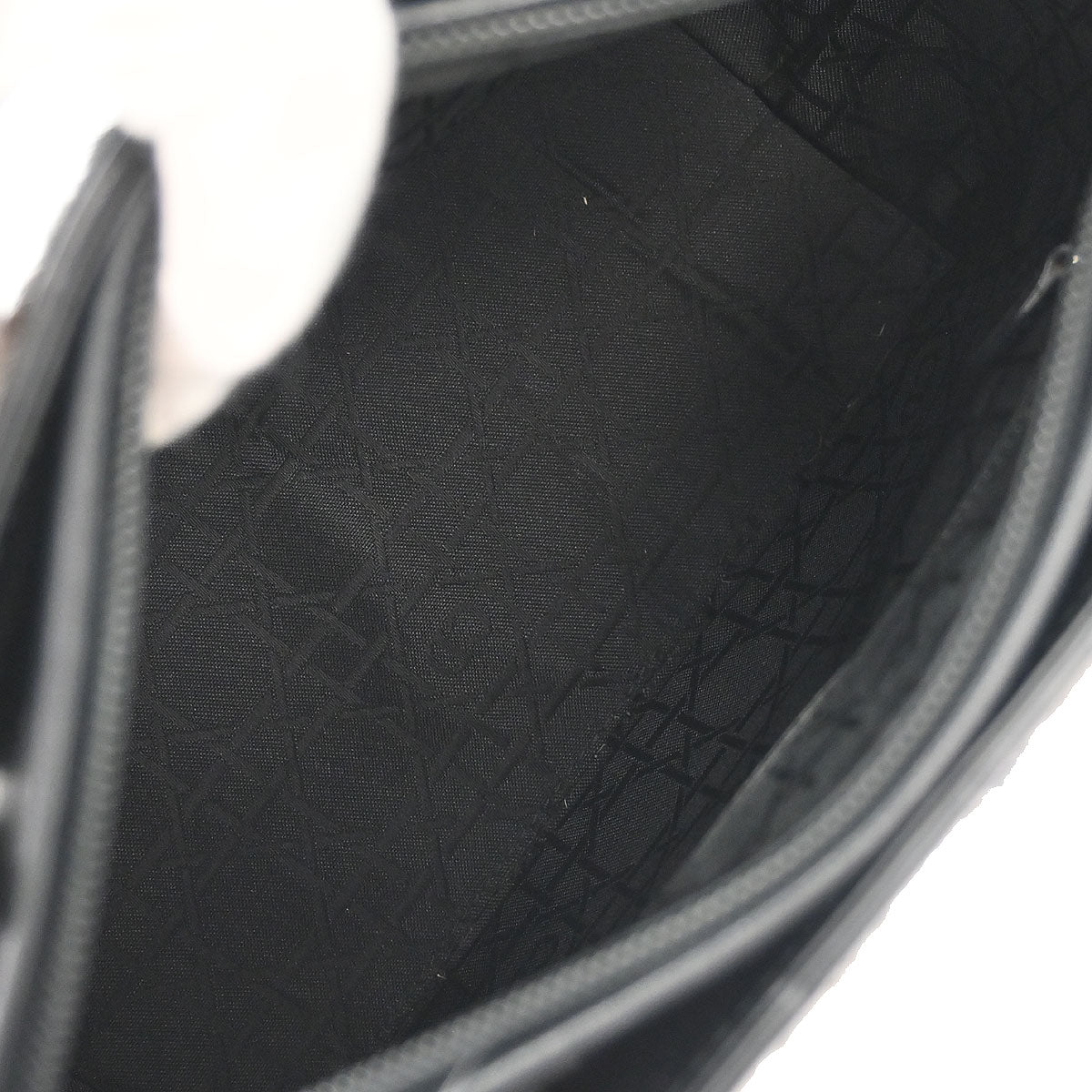 Christian Dior Black Brown Fur Lady Dior Handbag