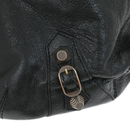 Balenciaga Black Pompon 2way Shoulder Handbag