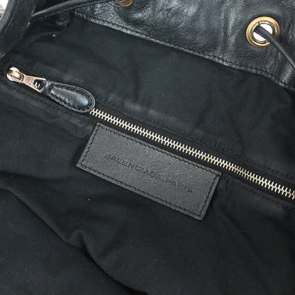 Balenciaga Black Pompon 2way Shoulder Handbag