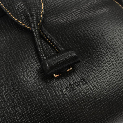Loewe Black Leather Clutch Bag