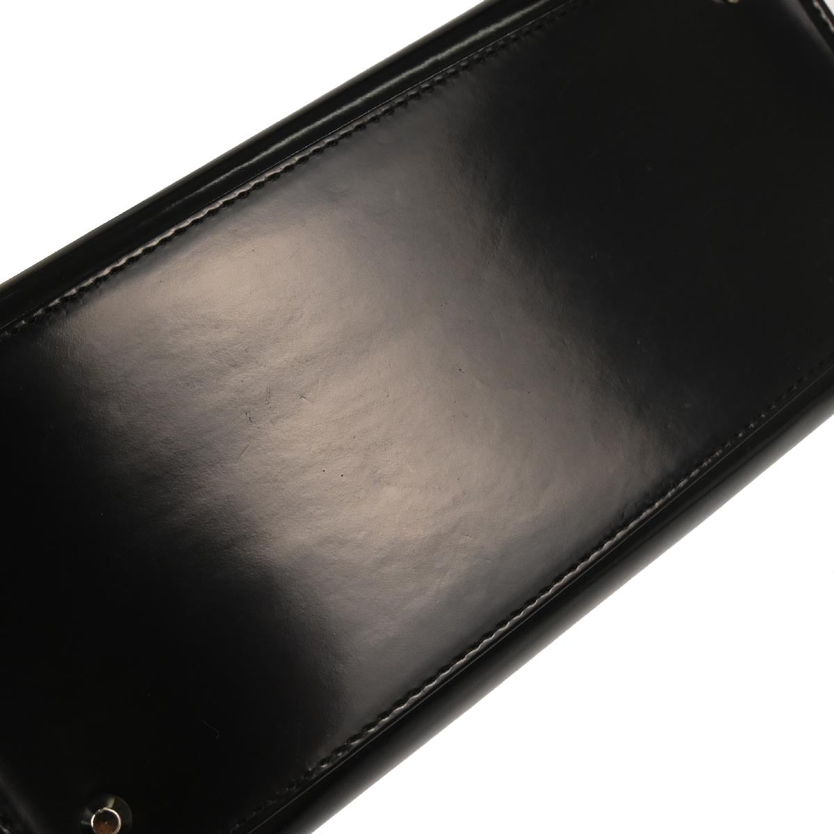 Christian Dior Black Patent Leather Medium Lady Dior Shoulder Handbag