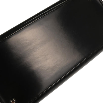 Christian Dior Black Patent Leather Medium Lady Dior Shoulder Handbag