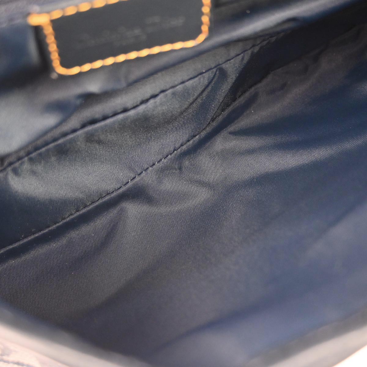 Christian Dior Navy Trotter Double Saddle Handbag