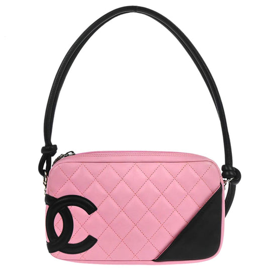 Chanel 2005-2006 Pink Calfskin Cambon Ligne Handbag