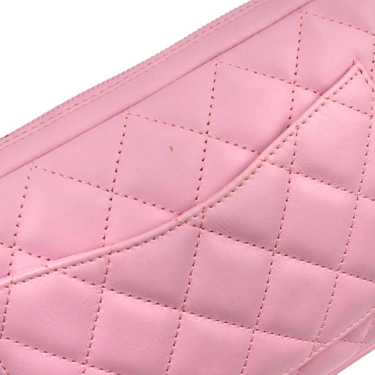 Chanel 2005-2006 Pink Calfskin Cambon Ligne Handbag