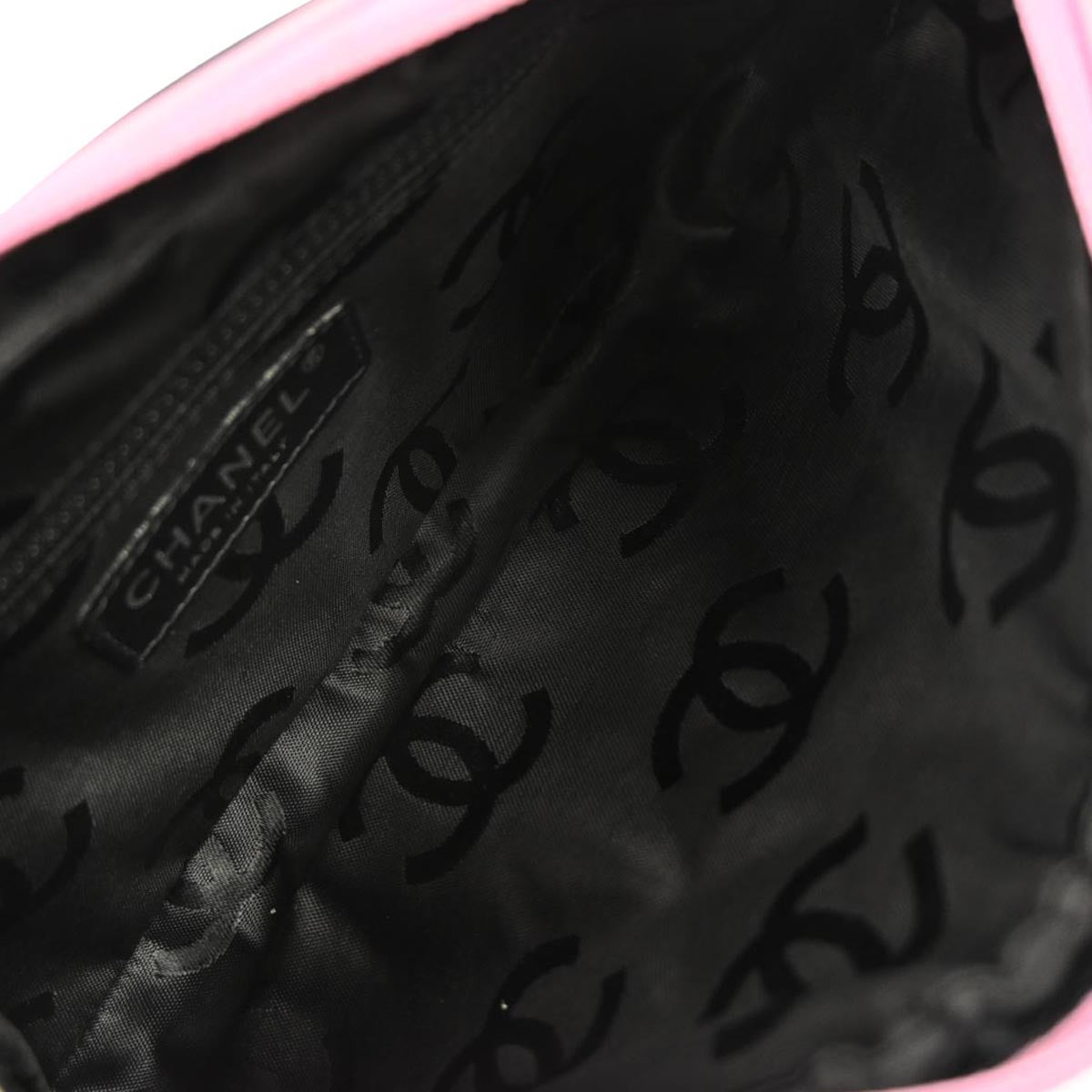 Chanel 2005-2006 Pink Calfskin Cambon Ligne Handbag