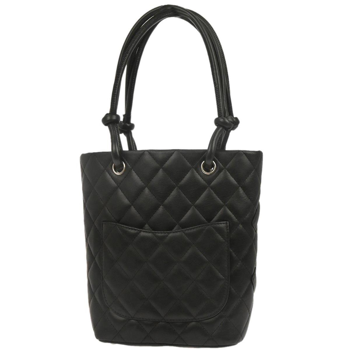 Chanel Black Calfskin Cambon Ligne Tote Handbag