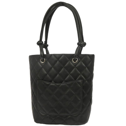 Chanel Black Calfskin Cambon Ligne Tote Handbag