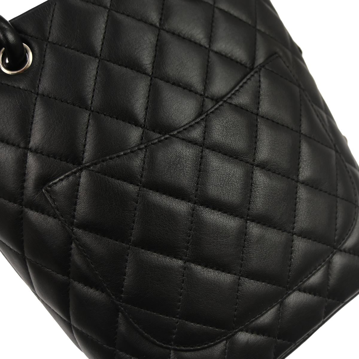 Chanel Black Calfskin Cambon Ligne Tote Handbag