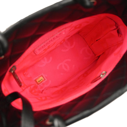 Chanel Black Calfskin Cambon Ligne Tote Handbag