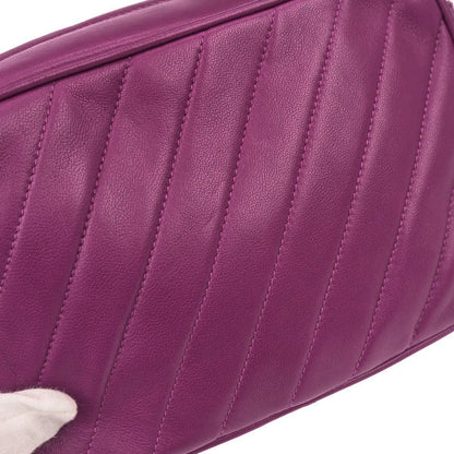 Chanel Purple Lambskin Camera Bag Mini
