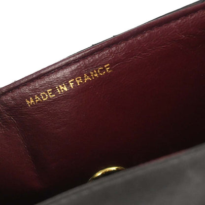 Chanel 1994-1996 Black Lambskin Straight Flap Shoulder Bag